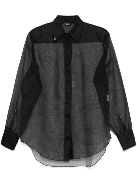 Oséree Organdie shirt - Black - zdjęcie produktu nr 1