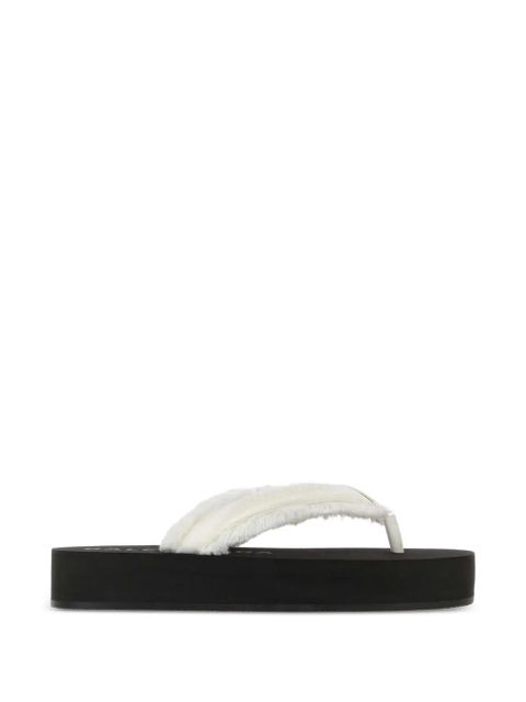Balenciaga Jet Leg frayed slippers - White - zdjęcie produktu nr 1