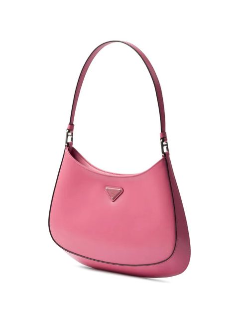 Prada Cleo brushed leather shoulder bag - Pink