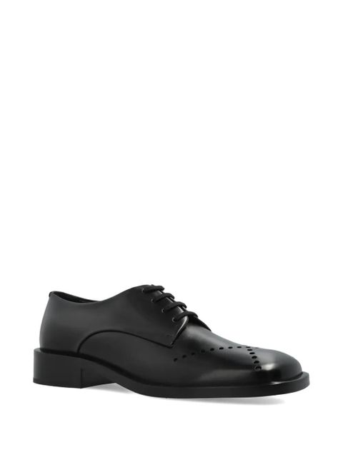 Jil Sander perforated leather derby shoes - Black - zdjęcie produktu nr 2