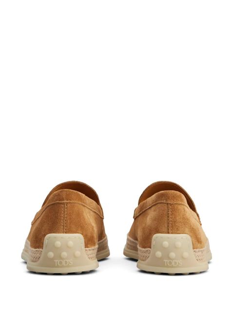 Tod's logo-debossed suede espadrilles - Brown - zdjęcie produktu nr 2