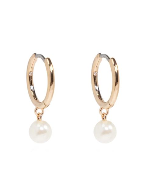 Tory Burch faux-pearl-pendant drop earrings - Gold - zdjęcie produktu nr 2
