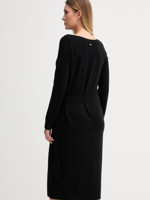 Gaudi sukienka kolor czarny maxi prosta 521FD13001