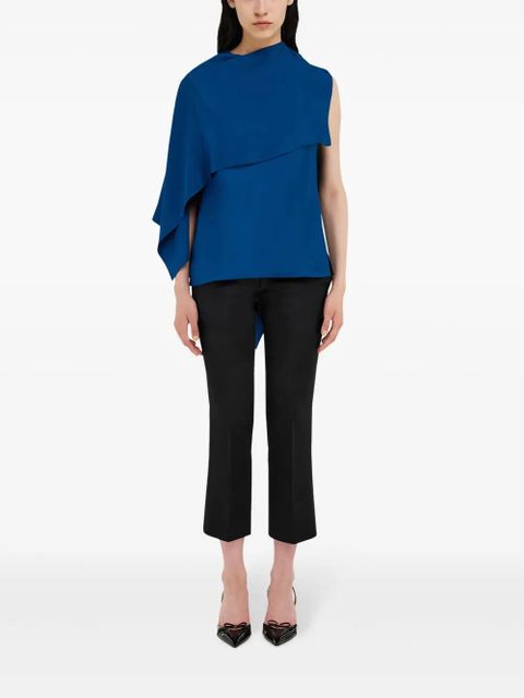 Ferragamo cape-design blouse - Blue - zdjęcie produktu nr 2