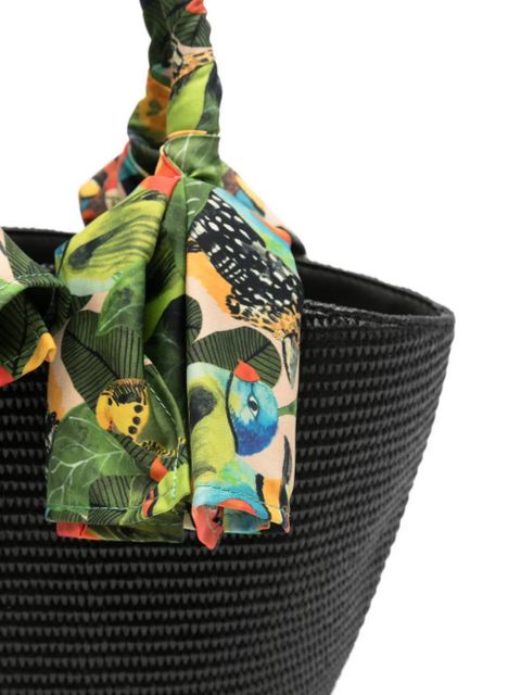 FARM Rio printed handle tote bag - Black