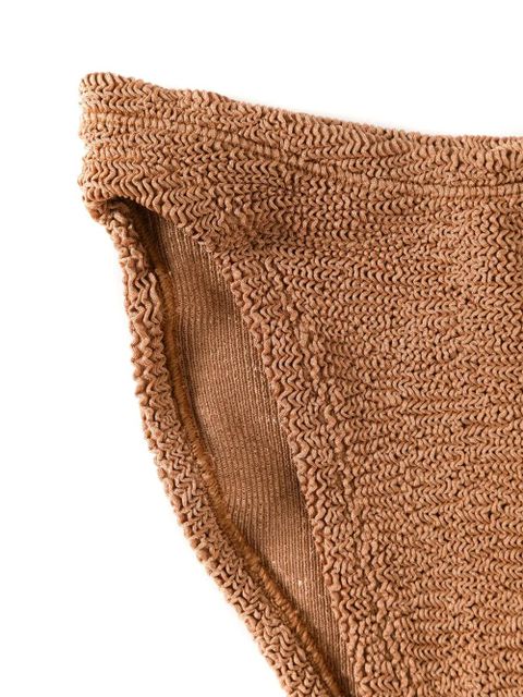 Hunza G Xandra crinkled bikini set - Neutrals
