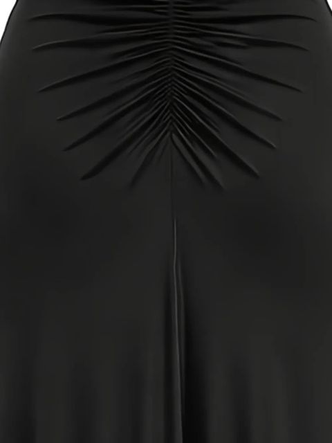 Self-Portrait gathered-detail jersey maxi dress - Black - zdjęcie produktu nr 2