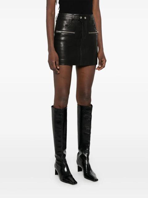 ANINE BING Steel mini skirt - Black - zdjęcie produktu nr 2