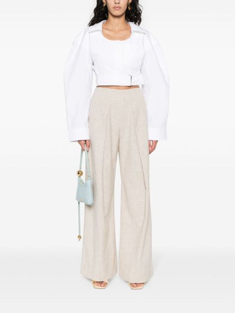 Cult Gaia Pompori wide-leg trousers - Neutrals