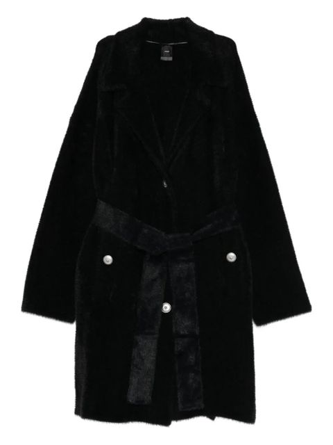 PINKO belted buttoned coat - Black - zdjęcie produktu nr 1
