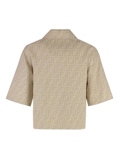 FENDI FF-motif zip-front jacket - Brown - zdjęcie produktu nr 2