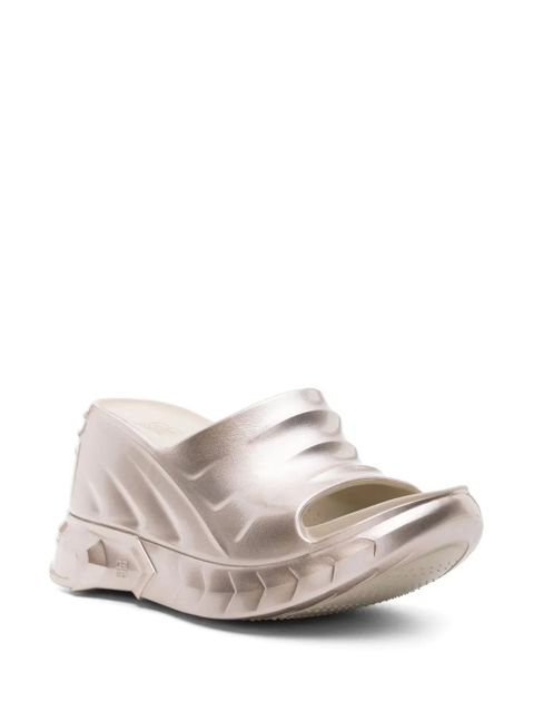Givenchy Marshmallow 110mm wedge flip flops - Gold - zdjęcie produktu nr 2