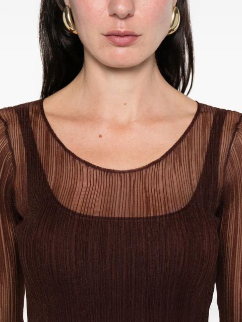 Simkhai long-sleeve top - Brown