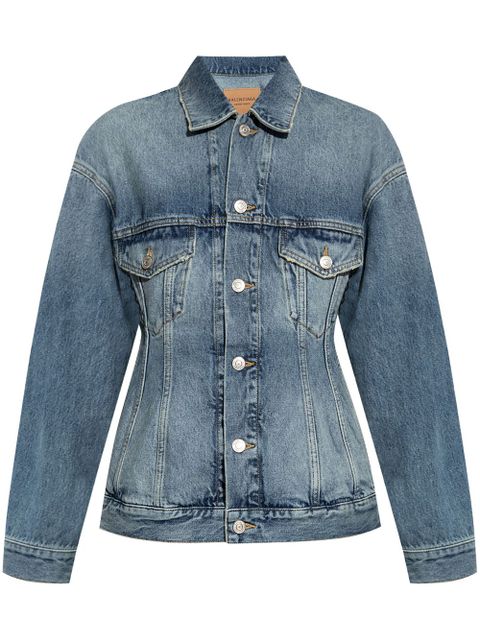 Balenciaga Hourglass denim jacket - Blue