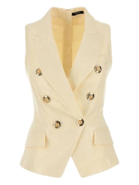Balmain double-breasted buttoned vest - Neutrals - zdjęcie produktu nr 1