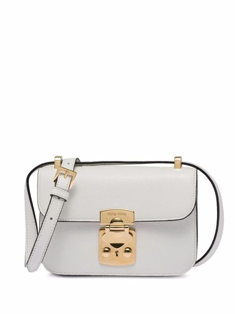 Miu Miu Madras leather shoulder bag - White - zdjęcie produktu nr 1