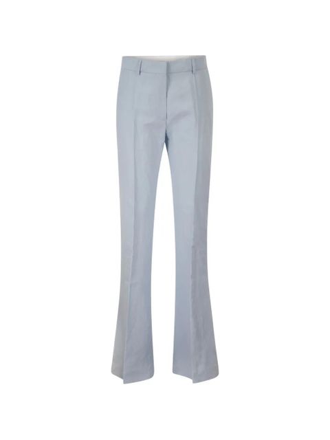 Sportmax flat-front flared trousers - Blue - zdjęcie produktu nr 1