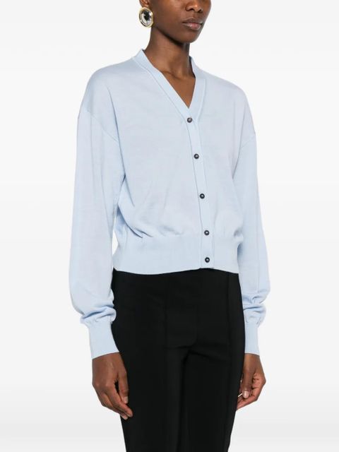 Jacquemus buttoned V-neck cardigan - Blue