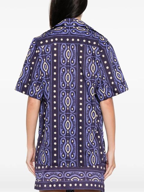 Johanna Ortiz Salty Promises buttoned-patterned shirt - Blue - zdjęcie produktu nr 2