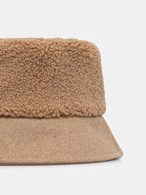 United Colors of Benetton kapelusz kolor beżowy 63KHDA01D