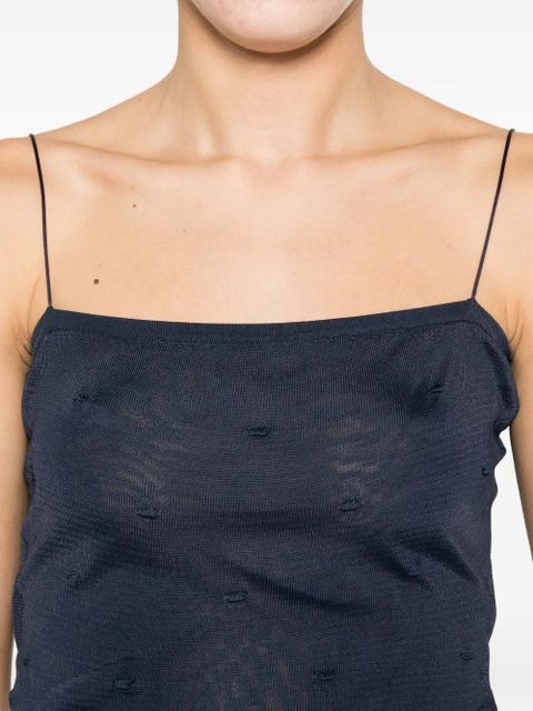 Jacquemus polka dot camisole top - Blue