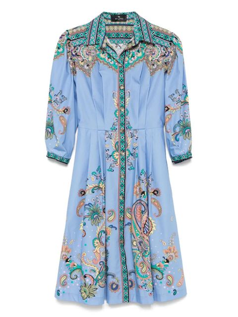 ETRO paisley-print midi dress - Blue - zdjęcie produktu nr 1