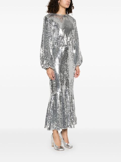 ROTATE BIRGER CHRISTENSEN sequined maxi dress - Silver