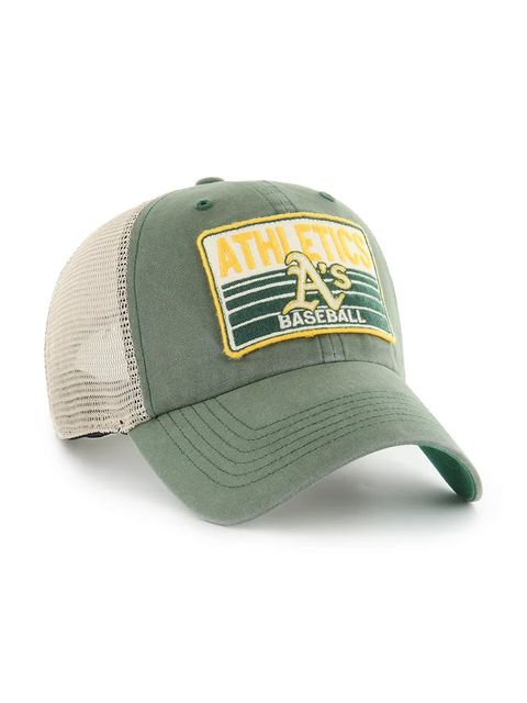 47 brand czapka z daszkiem MLB Oakland Athletics Four Stroke kolor zielony B-FRSTK18BXP-BTB - zdjęcie produktu nr 2