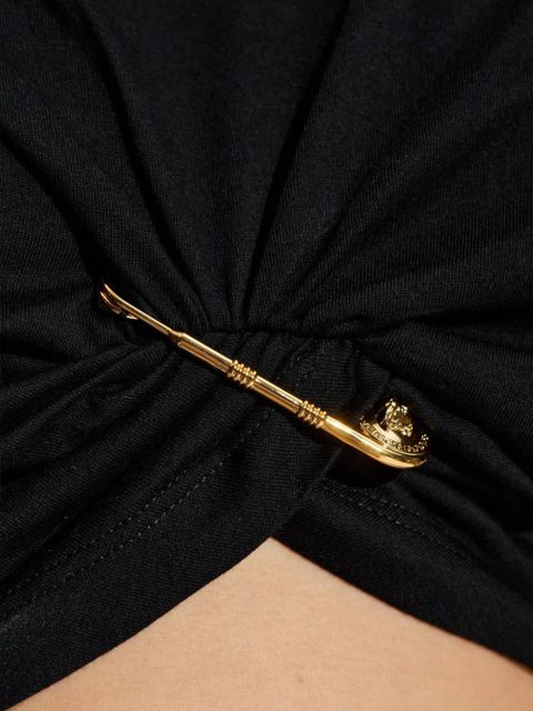 Versace Safety-Pin twisted top - Black