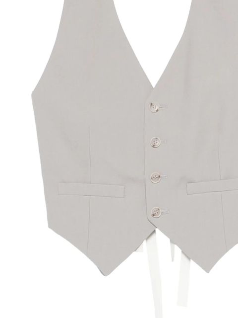 MM6 Maison Margiela buttoned waistcoat - Grey