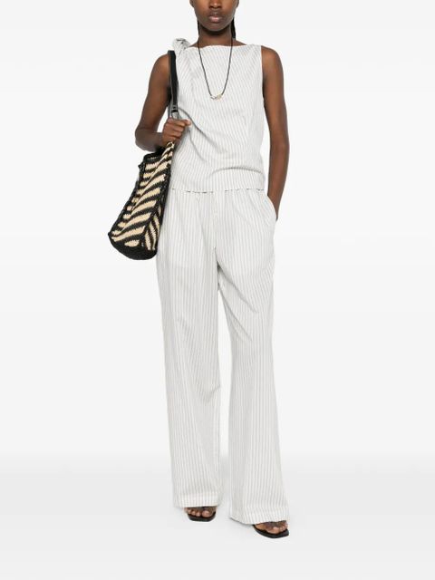 Róhe draped striped blouse - White - zdjęcie produktu nr 2