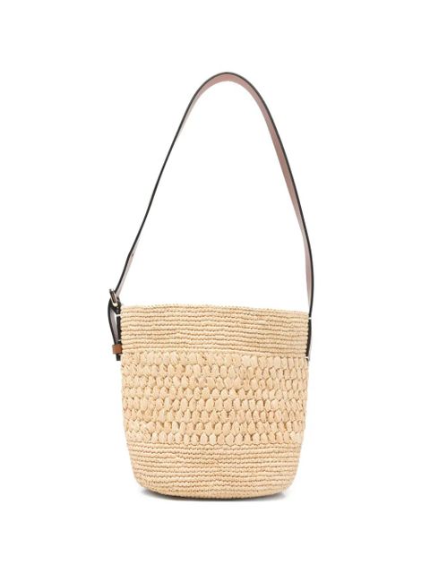 Manebi woven-raffia shoulder bag - Neutrals - zdjęcie produktu nr 1