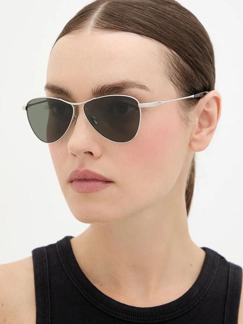 Saint Laurent okulary przeciwsłoneczne VESPER damskie kolor srebrny SL 831 - zdjęcie produktu nr 1