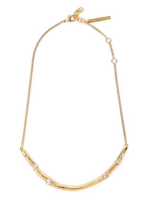 DRIES VAN NOTEN crystal-embellished necklace - Gold - zdjęcie produktu nr 1