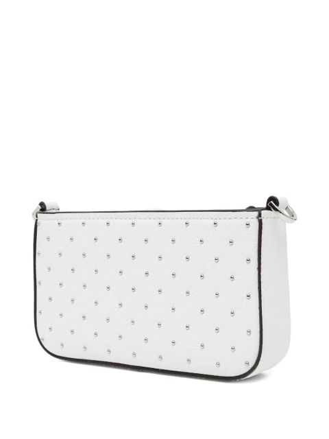 Michael Kors Bryant Small Studded Leather Convertible Pochette - White