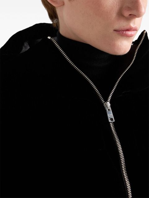 Prada Velvet down jacket - Black