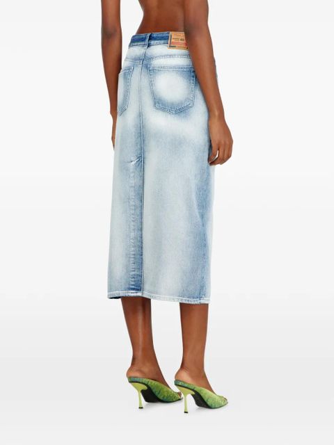 Diesel De-Skye-Fsi five-pocket midi denim skirt - Blue