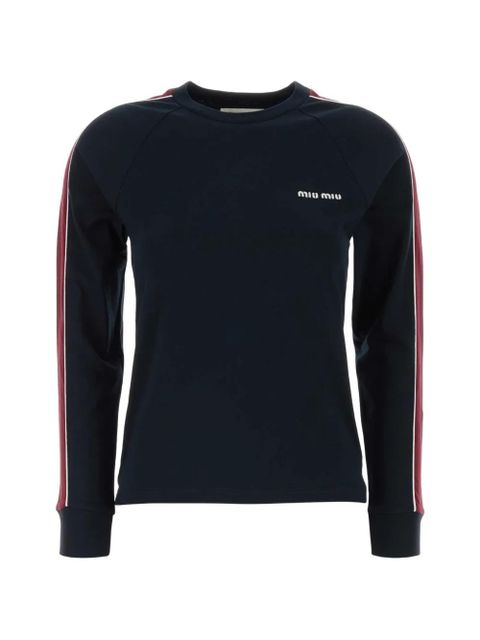 Miu Miu cotton T-shirt - Blue - zdjęcie produktu nr 1