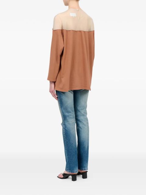 MM6 Maison Margiela printed T-shirt - Brown