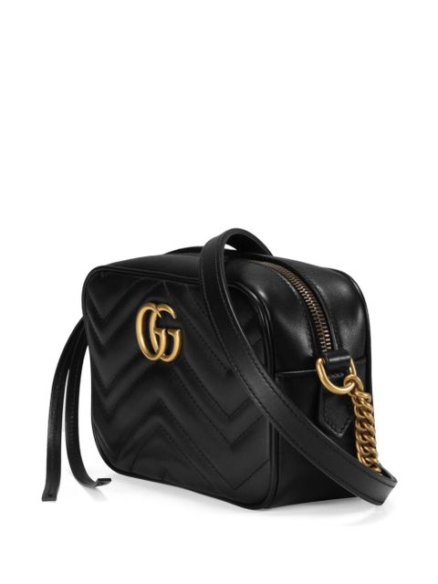 Gucci mini GG Marmont cross body bag - Black