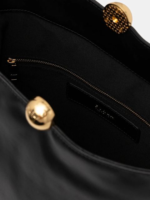 Furla torebka skórzana kolor czarny WB01691.BX3168.O6000