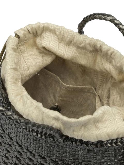 DRAGON DIFFUSION Santa Cano woven leather tote bag - Green