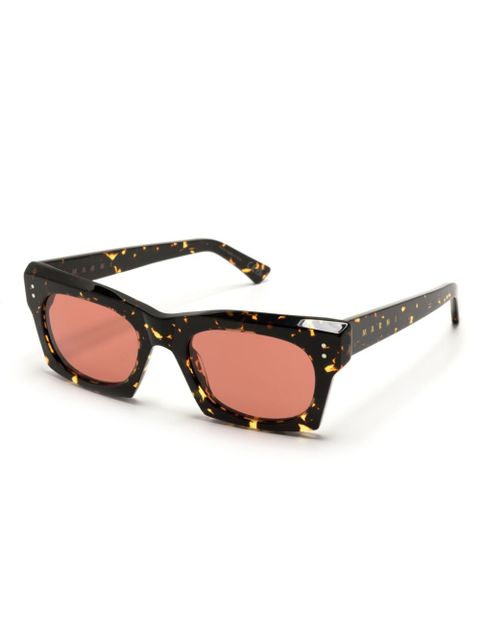 Marni Eyewear Edku oval-frame sunglasses - Brown - zdjęcie produktu nr 2
