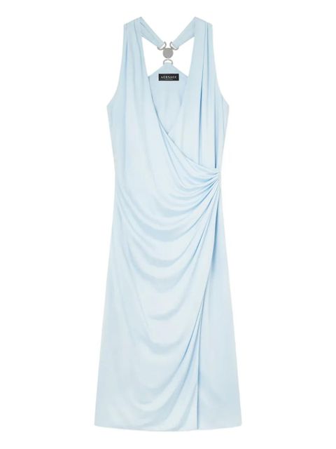Versace sleeveless V-neck midi dress - Blue - zdjęcie produktu nr 1