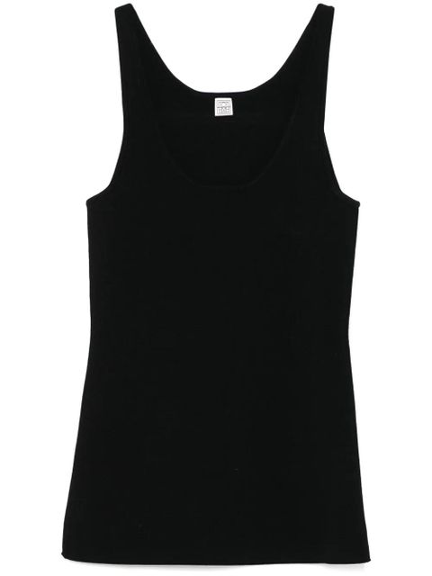 TOTEME knitted tank top - Black - zdjęcie produktu nr 1