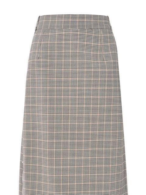 Rabanne checked midi skirt - Neutrals