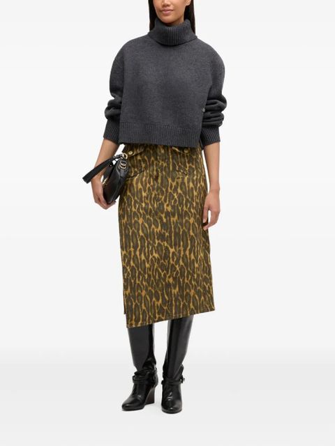 GANNI turtleneck sweater - Grey