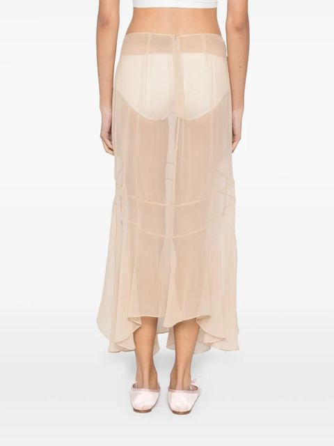 Simone Rocha multi-seam midi skirt - Neutrals - zdjęcie produktu nr 2