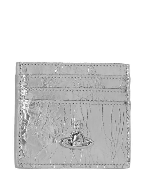 Vivienne Westwood crinkle orb wallet - Silver