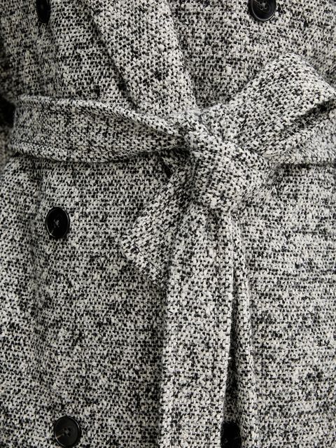 Marc O'Polo płaszcz z dodatkiem wełny kolor szary 509017671133